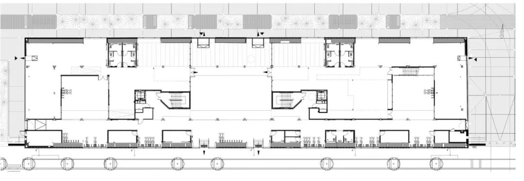 平面圖 Plan 法國南特文化中心改造 Cultural Center Nantes, France Halle 6 EST／Avignon Architecte