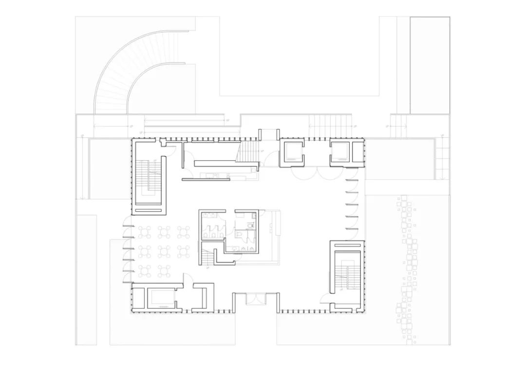 一樓平面圖 Plan 淡江教會文教中心Tamkang Church Culture and Education Center／Behet Bondzio Lin Architekten林友寒+清水建築工坊+十彥建築師事務所