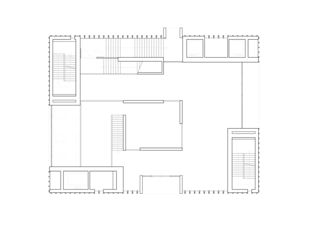 二樓平面圖 Plan 淡江教會文教中心Tamkang Church Culture and Education Center／Behet Bondzio Lin Architekten林友寒+清水建築工坊+十彥建築師事務所