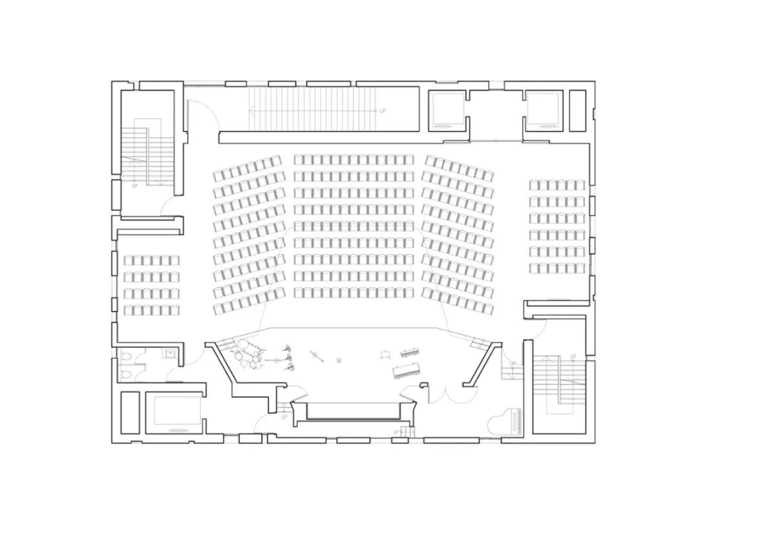 四樓平面圖 Plan 淡江教會文教中心Tamkang Church Culture and Education Center／Behet Bondzio Lin Architekten林友寒+清水建築工坊+十彥建築師事務所