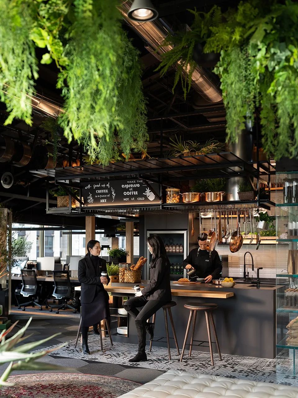 開放式廚房 CCD大中華上海總部辦公室室內設計 Office interior design/CCD香港鄭中設計事務所
