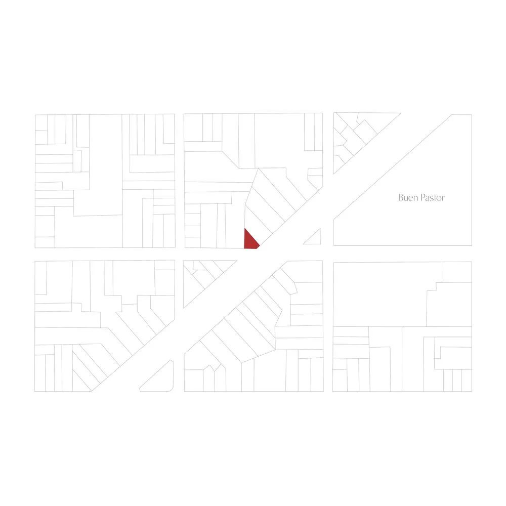 基地位置示意圖 阿根廷民眾咖啡店Caffe del Popolo／Rare Studio Experimental