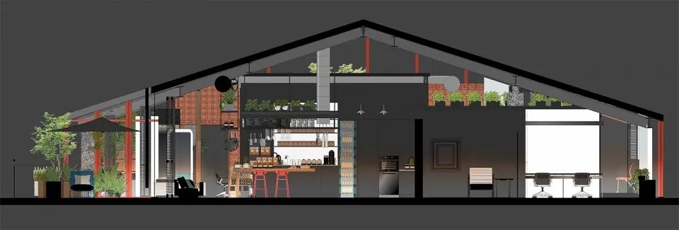 剖面圖 CCD大中華上海總部辦公室室內設計 Office interior design／CCD香港鄭中設計事務所