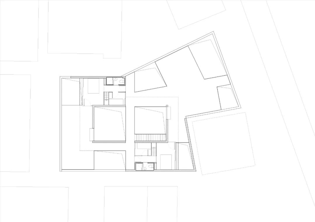二樓平面圖 Plan 中國粵西農村，建築師為父母蓋的私人住宅／WAU建築事務所