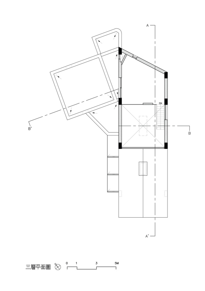 三層平面圖 竹北許宅 私人住宅 Taiwan House／徐純一 i²建築研究室