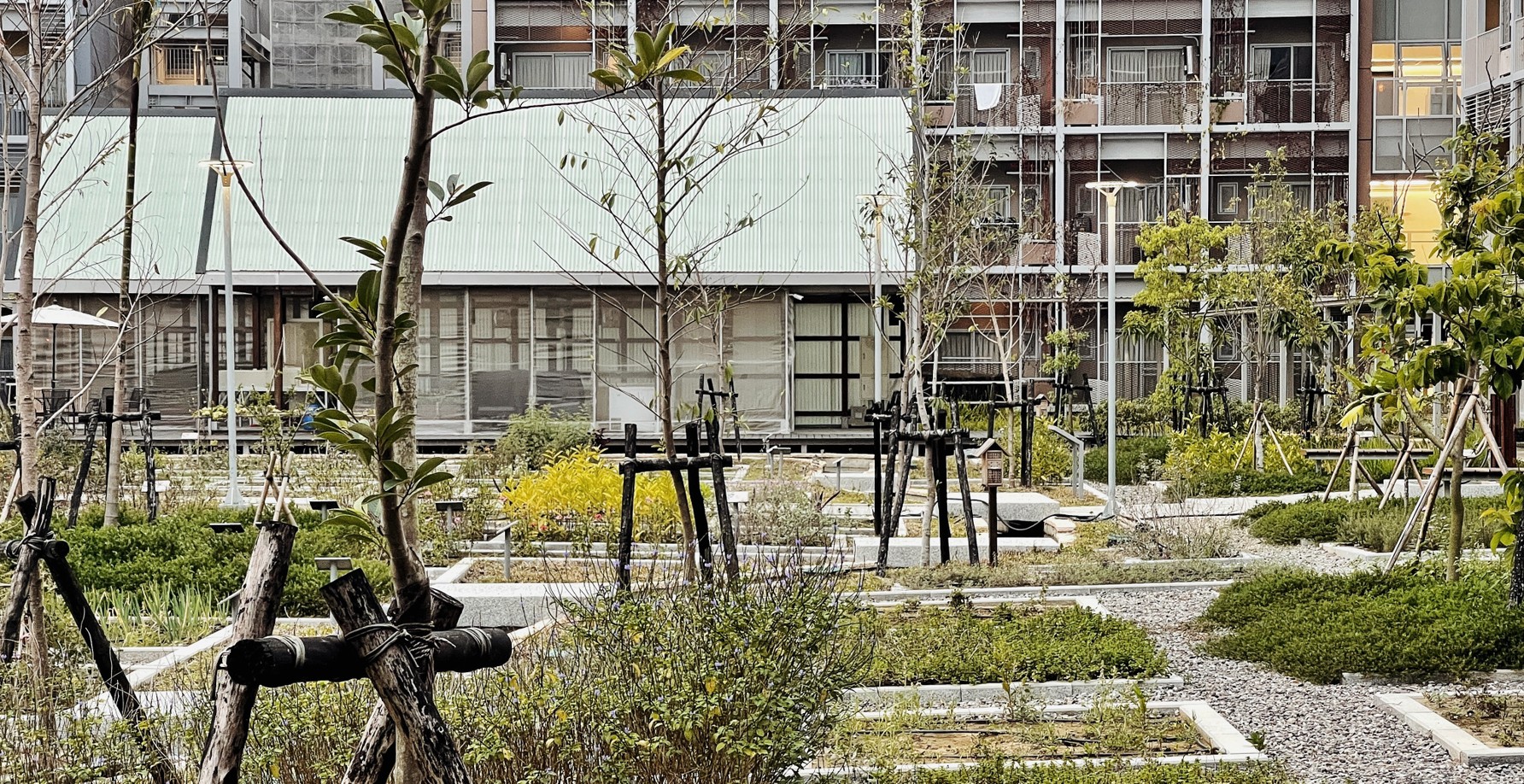 沙崙智慧綠能循環集合住宅園區/設計單位:九典聯合建築師事務所(郭英釗+張清華)/業主:台灣糖業股份有限公司