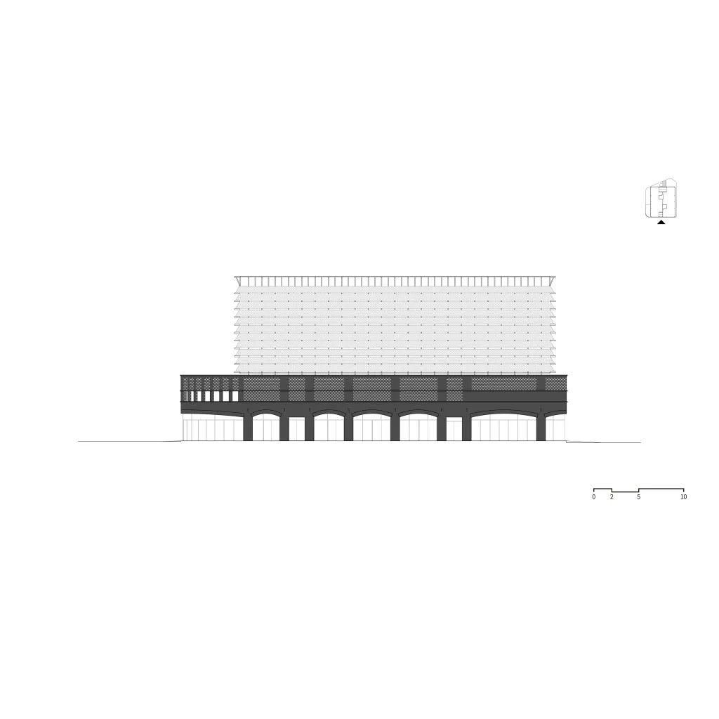 立面圖 Elevation 韓國京畿道立體停車場PYTK/Urban Ark Architects