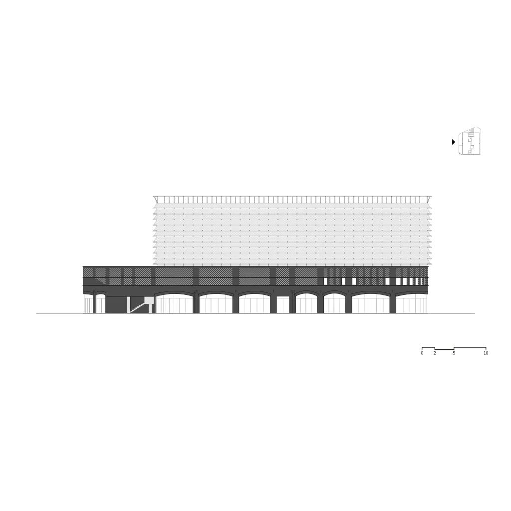立面圖 Elevation 韓國京畿道立體停車場PYTK/Urban Ark Architects