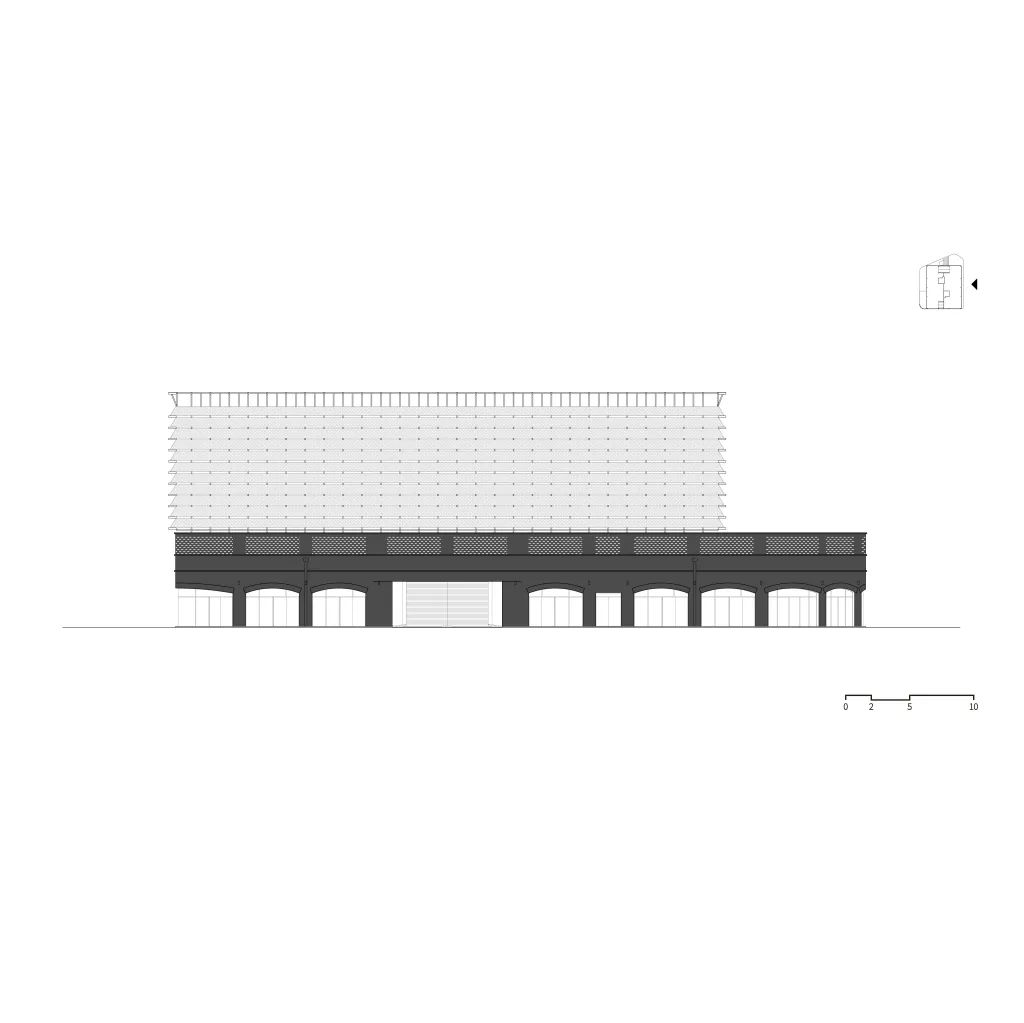 立面圖 Elevation 韓國京畿道立體停車場PYTK/Urban Ark Architects