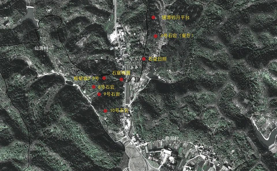 位置圖 浙江縉雲石宕/徐甜甜 DnA 建築師事務所