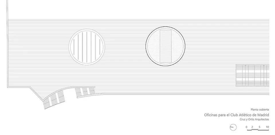 屋頂平面圖 Plan ©Cruz y Ortiz Architects