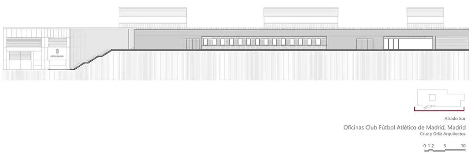 南向立面圖 Elevation ©Cruz y Ortiz Architects