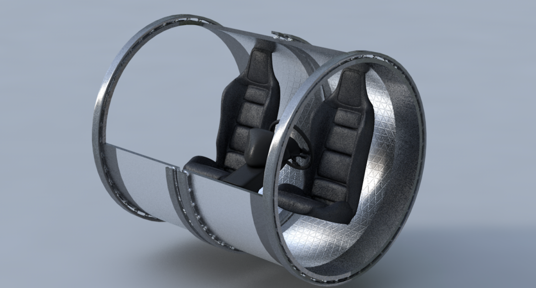 可旋轉汽車駕駛艙Active Cockpit／Aren Khachatryan