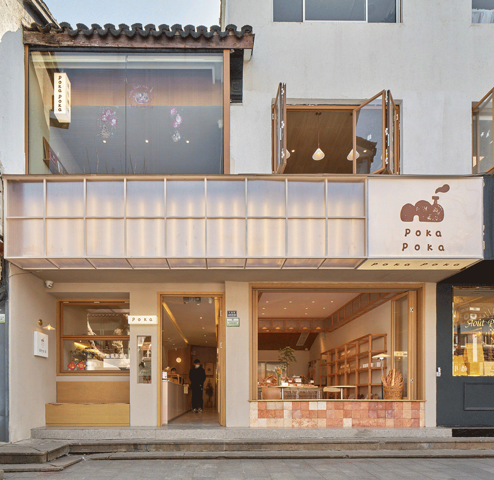 店鋪外觀 蘇州日系麵包店Poka Poka Bakery/築寸空間設計