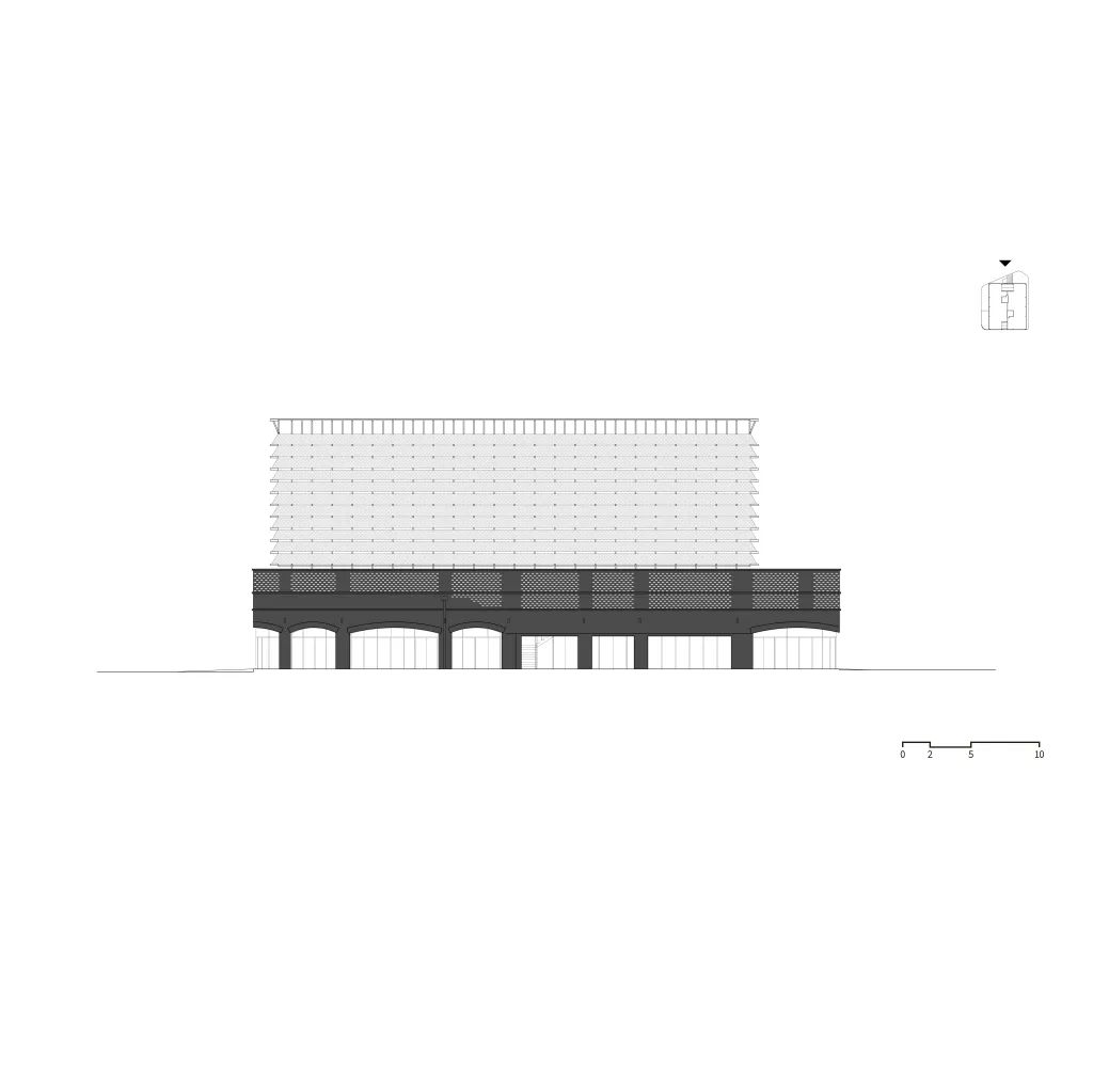 立面圖 Elevation 韓國京畿道立體停車場PYTK/Urban Ark Architects