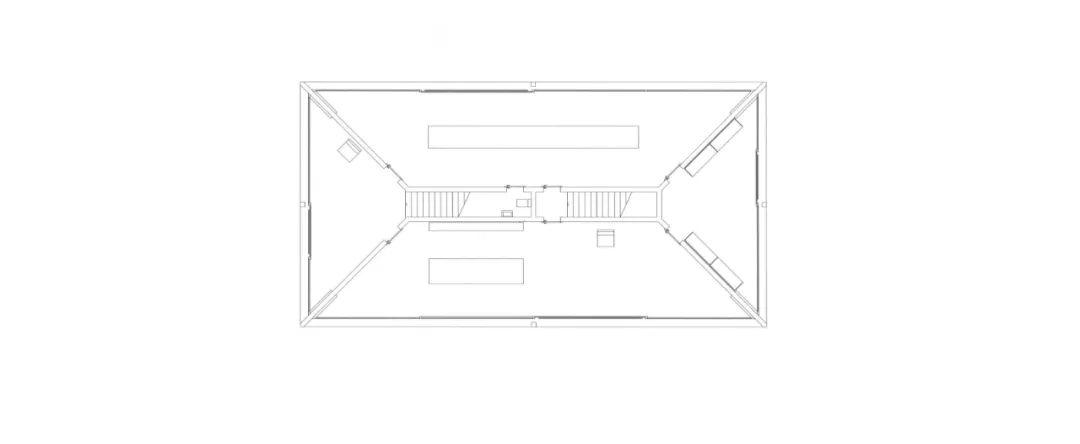 各層平面圖 Plan,建築師工作室Architect’s office with two steps in situ concrete/Pascal Flammer