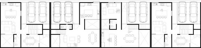 平面圖 Plan 墨西哥住宅社區Pensamientos Residencial／Espacio 18 Arquitectura