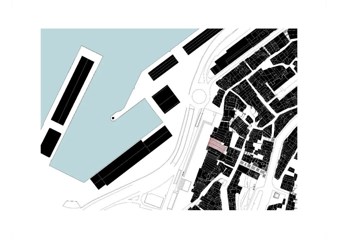 基地位置圖 西班牙維戈大學在市區的新總部 Edificio Redeiras - Universidade de Vigo／Abalo Alonso Arquitectos