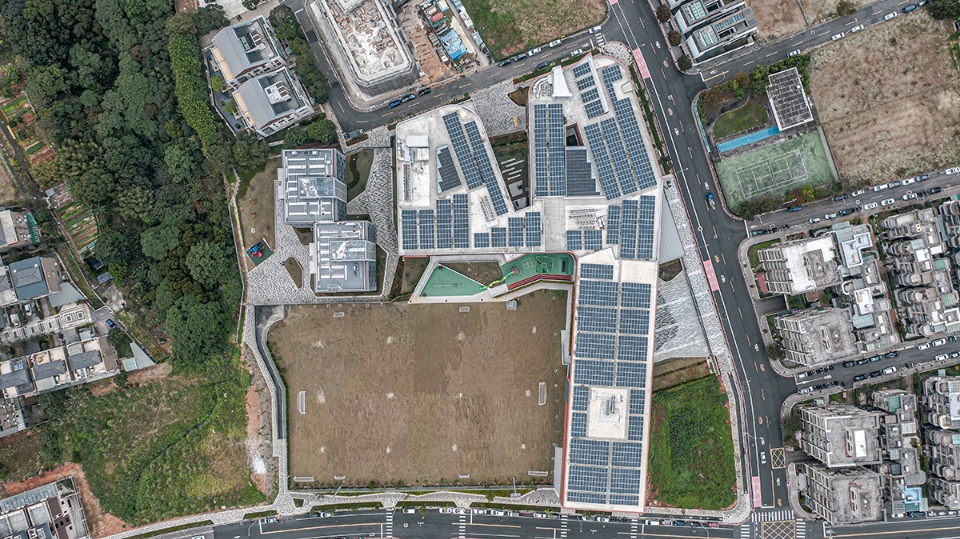 全區空拍圖馬禮遜美國學校新北校區Morrison Academy Taipei Campus /侯銘賢建築師事務所+禾重建築周榮敬