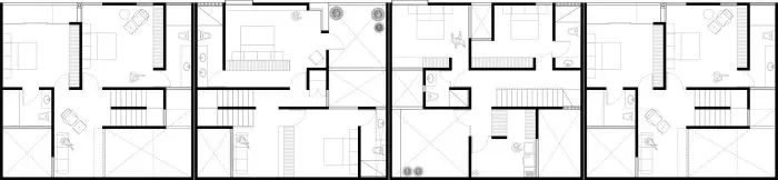 平面圖 Plan 墨西哥住宅社區Pensamientos Residencial／Espacio 18 Arquitectura