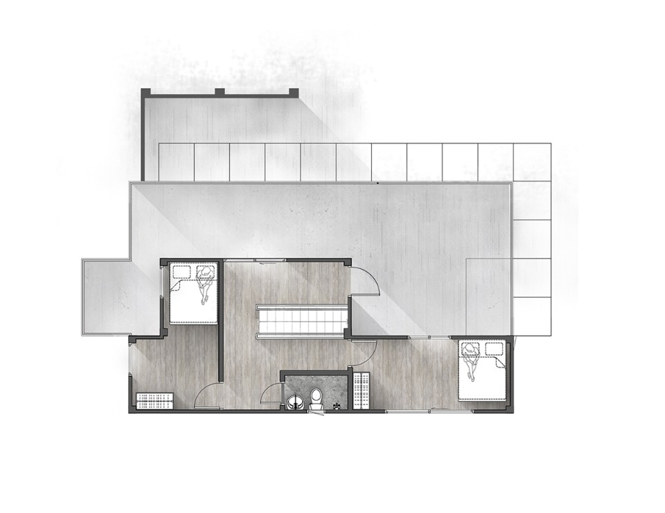 三樓平面圖 container house 台中貨櫃屋 漂浮之屋／七澄建築