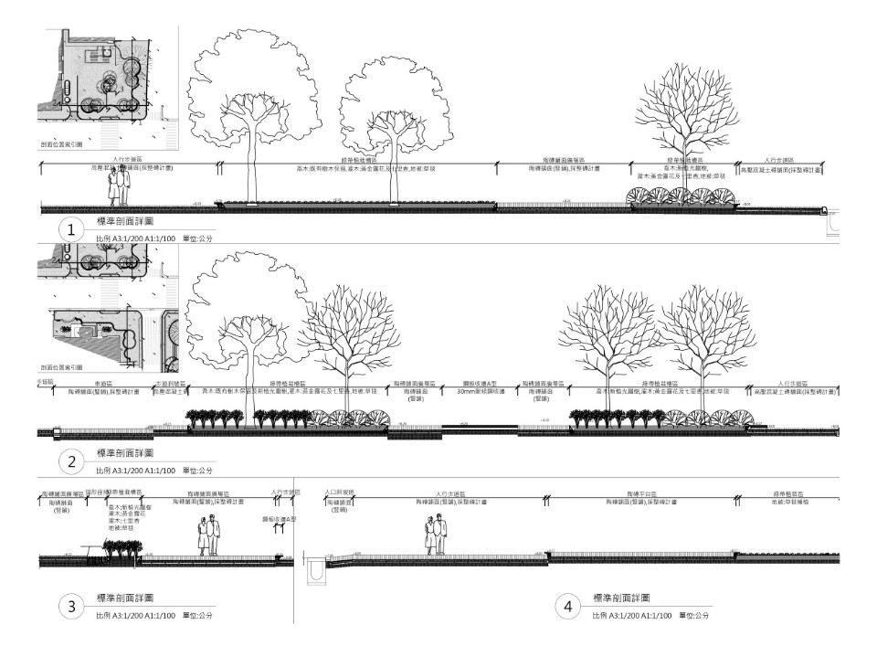 剖面圖 新竹幸福廣場／嶼山工房 林聖峰