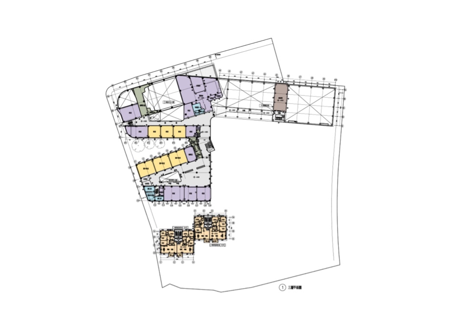 全區三層平面圖 馬禮遜美國學校新北校區Morrison Academy Taipei Campus ／侯銘賢建築師事務所＋禾重建築周榮敬