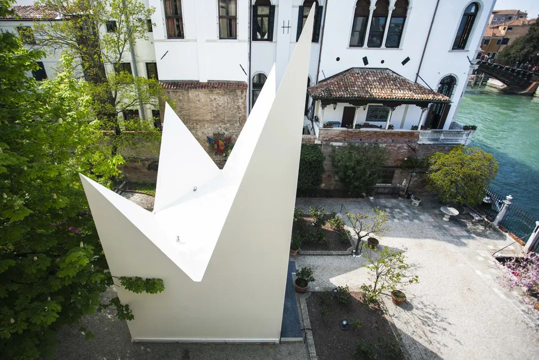 鳥瞰第59屆威尼斯雙年展裝置藝術 韓紙之家Hanji House Pavilion/Stefano Boeri Architetti