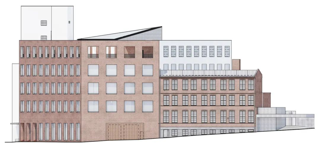 立面圖 Elevation 赫爾辛基藝術大學University of the Arts Helsinki／JKMM Architects