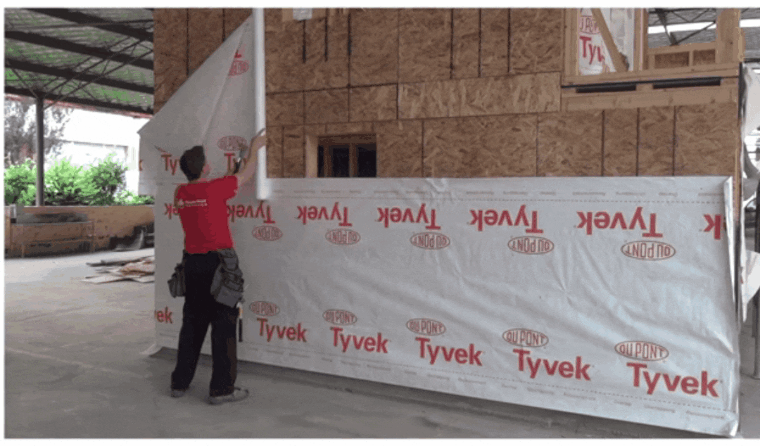 Tyvek呼吸紙正搭接