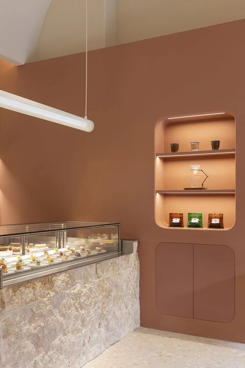 甜點餐廳室內設計 杭州十二糖法式甜品·江南岸店／杭州觀堂設計