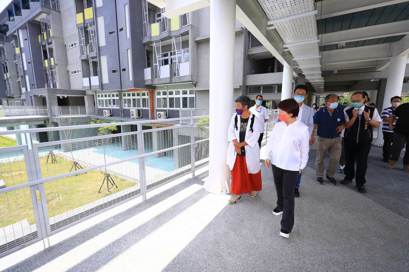 臺中市長盧秀燕6月22日視導臺中市立西苑高中一期校舍新建工程