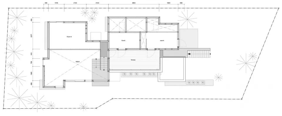 二樓平面圖 Plan 日本東京都昭島住宅／Office m-sa