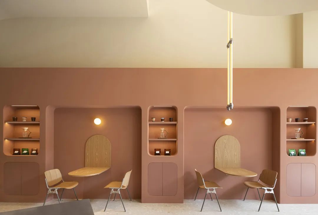 用餐區 甜點餐廳室內設計 杭州十二糖法式甜品·江南岸店／杭州觀堂設計
