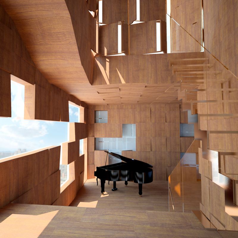 台北士林透天厝 住宅 音樂之屋House of Music／XRANGE 十一事務所