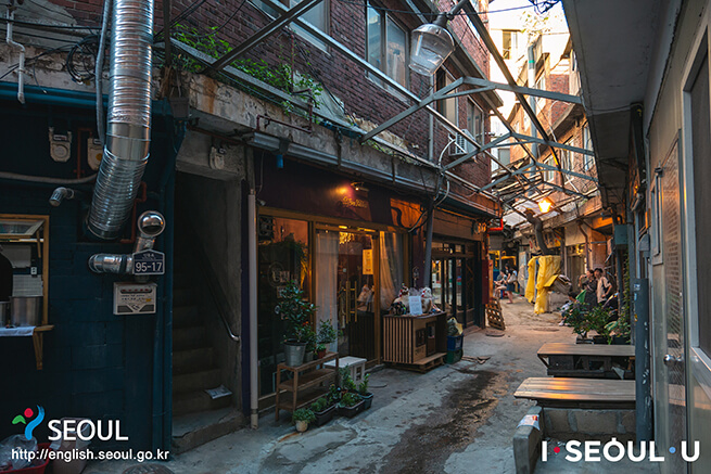 新興市場因為韓國廚神白鐘元的超人氣節目《小巷食堂》曾取景拍攝，街景設計新舊融合，吸引許多年輕人到訪。市場內開設許多特色店舖、咖啡廳、餐廳等，藝人盧弘哲、鄭燁、金濟東亦在此開店，使得新興市場變成一個文化藝術小區。