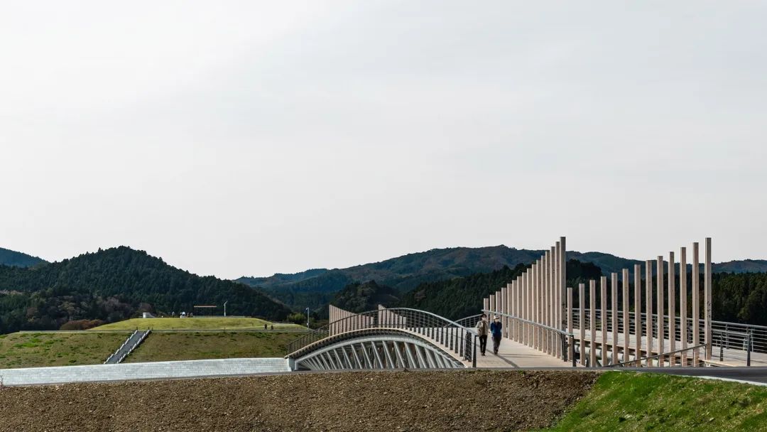 南三陸中橋人行步橋Pedestrian Bridge／Kengo Kuma隈研吾建築都市設計事務所