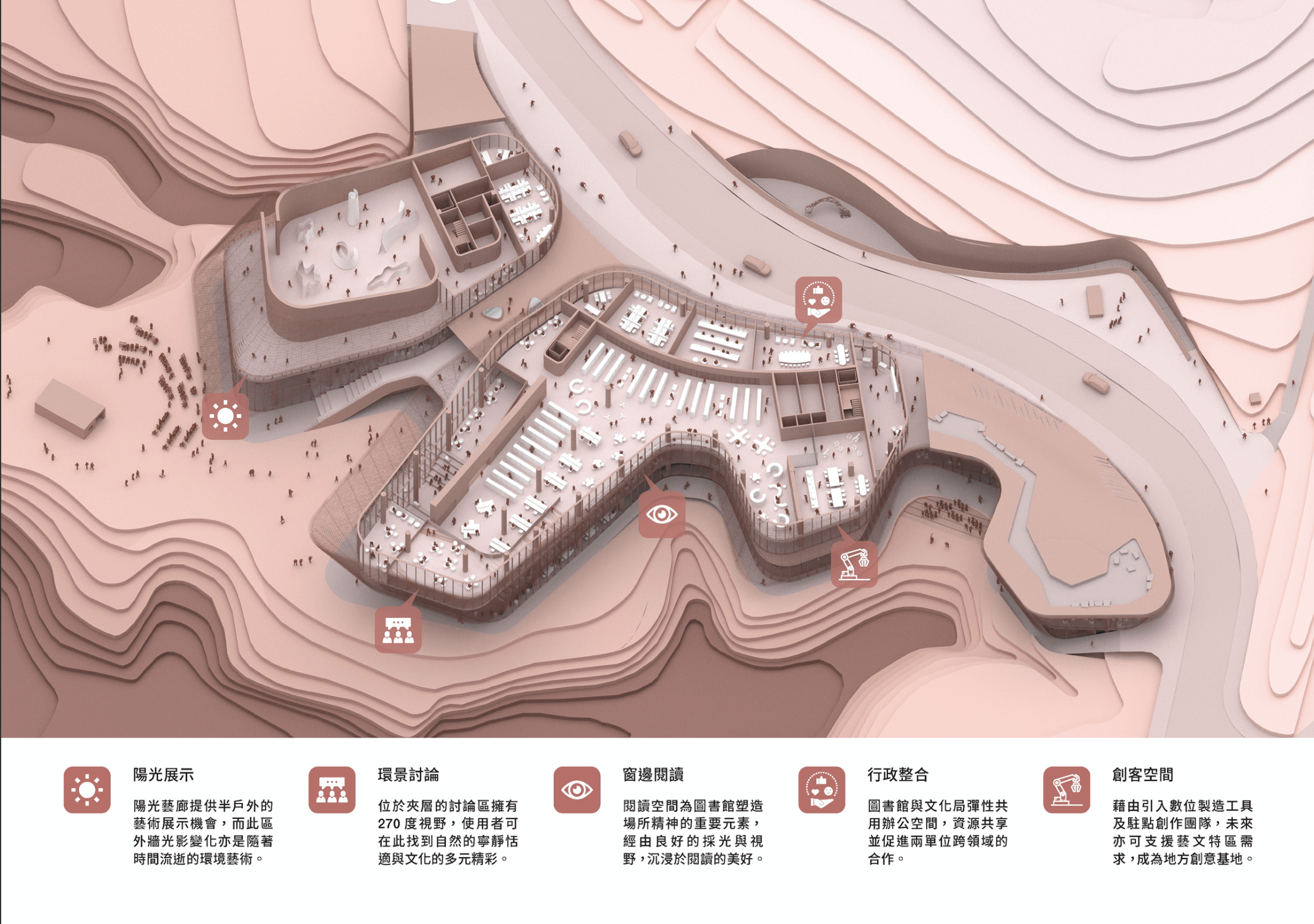 金門縣中心圖書館及美術館競圖／JJPAN潘冀聯合建築師事務所