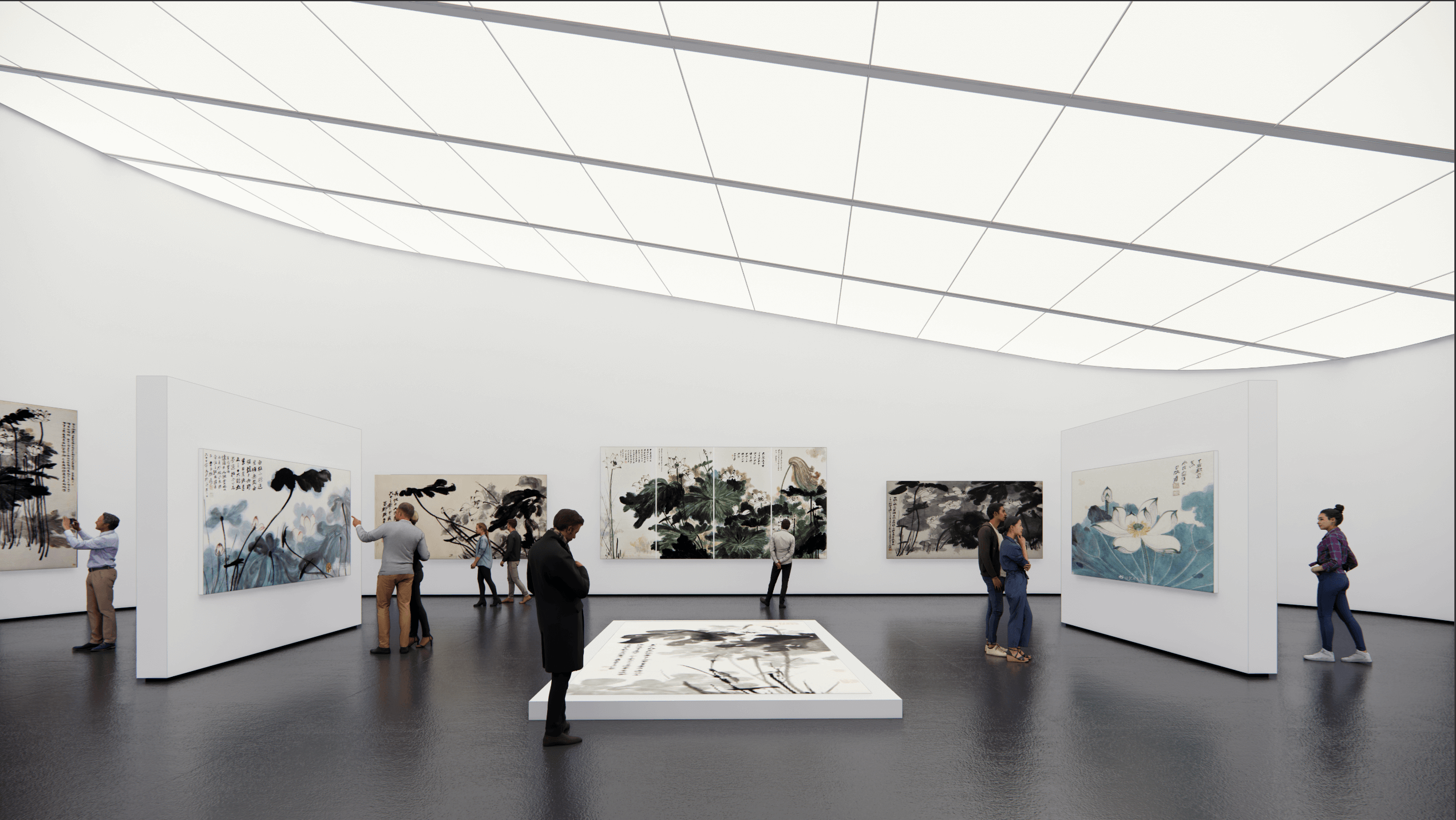展示空間 金門縣中心圖書館及美術館競圖/JJPAN潘冀聯合建築師事務所