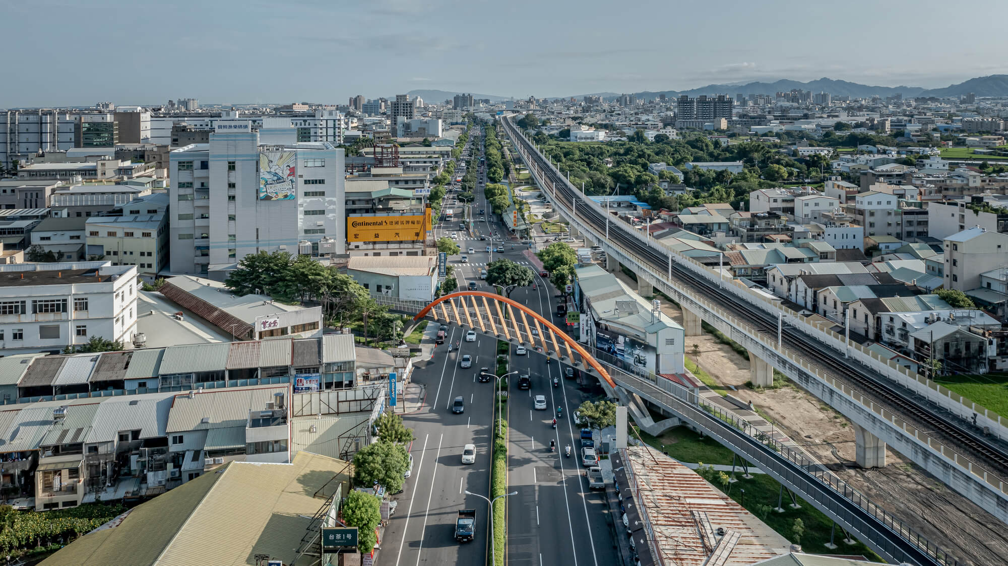 城鎮之心鐵道綠廊潭心計畫 潭心鐵馬空橋  潭子之心自行車橋／擊壤設計 黃明威建築師事務所