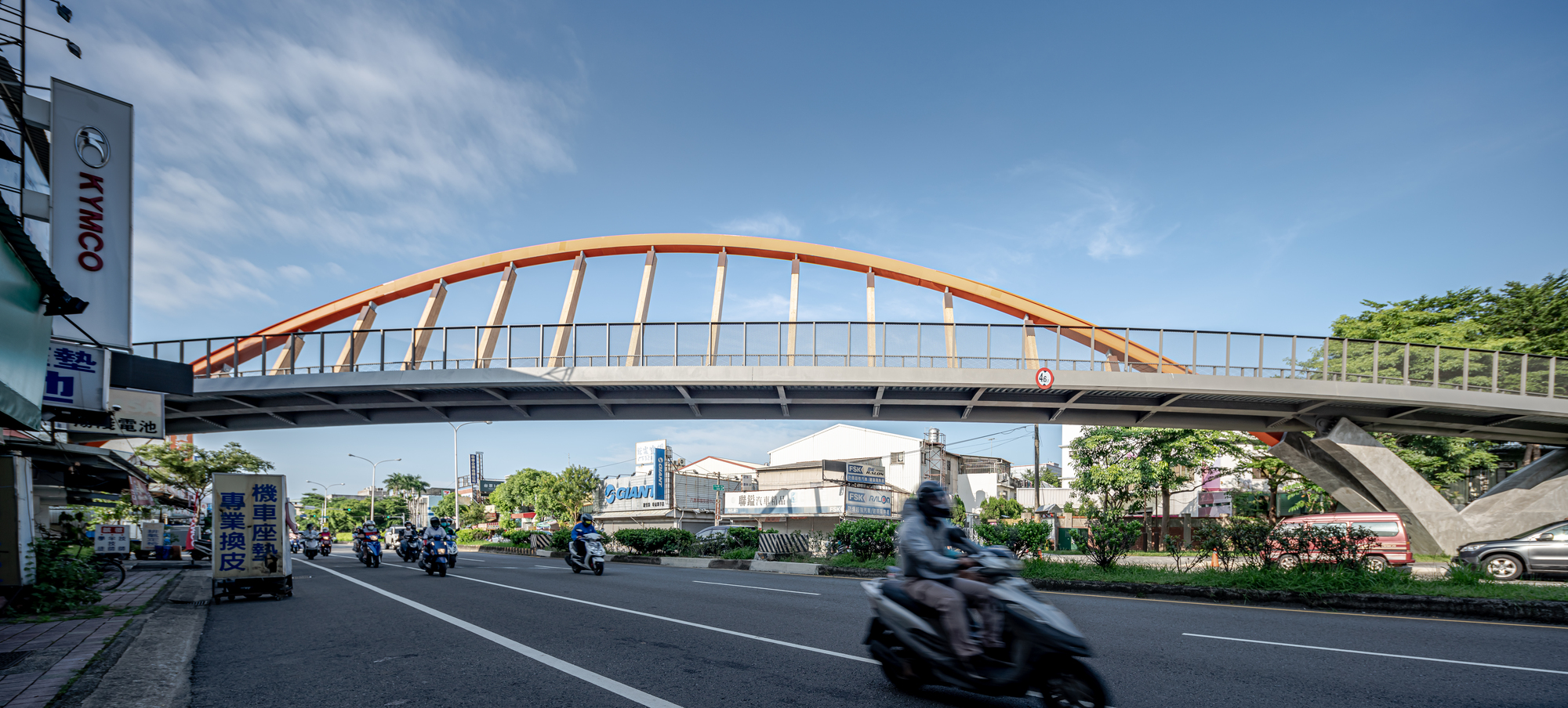 城鎮之心鐵道綠廊潭心計畫 潭心鐵馬空橋  潭子之心自行車橋／擊壤設計 黃明威建築師事務所