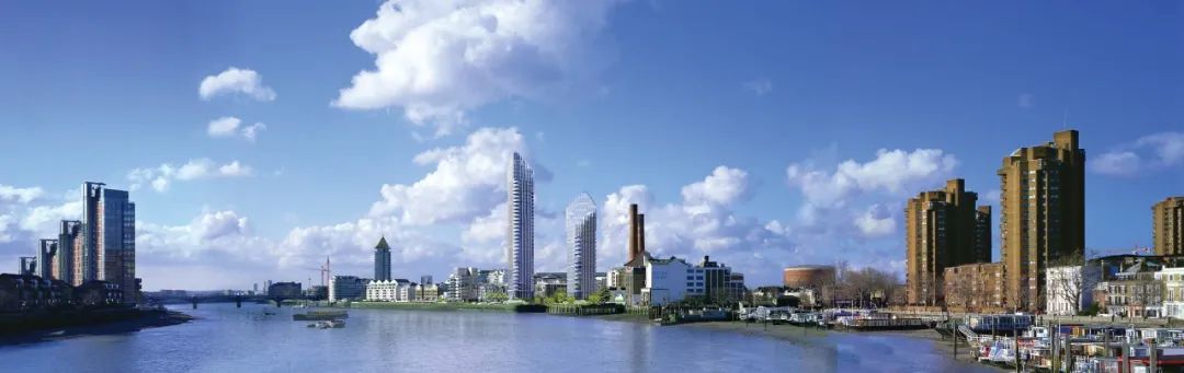 新建住宅大樓將Montevetro、World's End、Chelsea Harbour開發計畫與發電廠相互融合成新的水岸都市景觀
