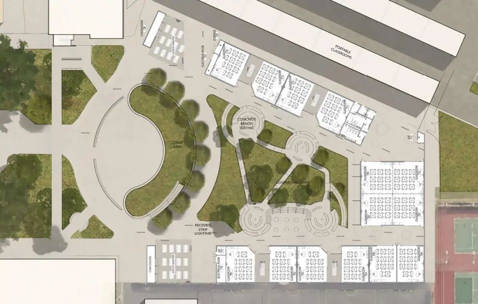 Mira Mesa High School教室平面圖 Plan／Architects Mosher Drew