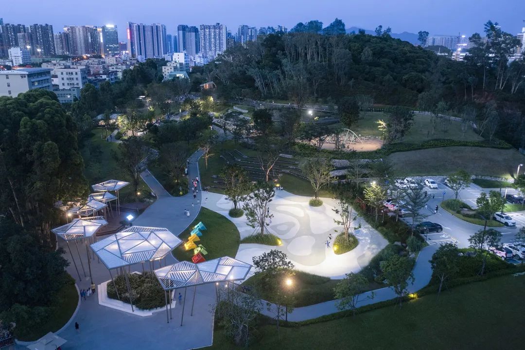 深圳坪山兒童公園夜間景觀