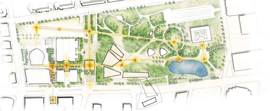 基地配置圖 洛杉磯奧斯卡電影博物館 Academy Museum of Motion Pictures／Renzo Piano Building Workshop + Gensler