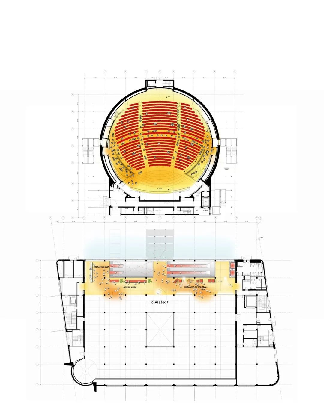 平面圖 Plan 洛杉磯奧斯卡電影博物館 Academy Museum of Motion Pictures／Renzo Piano Building Workshop + Gensler