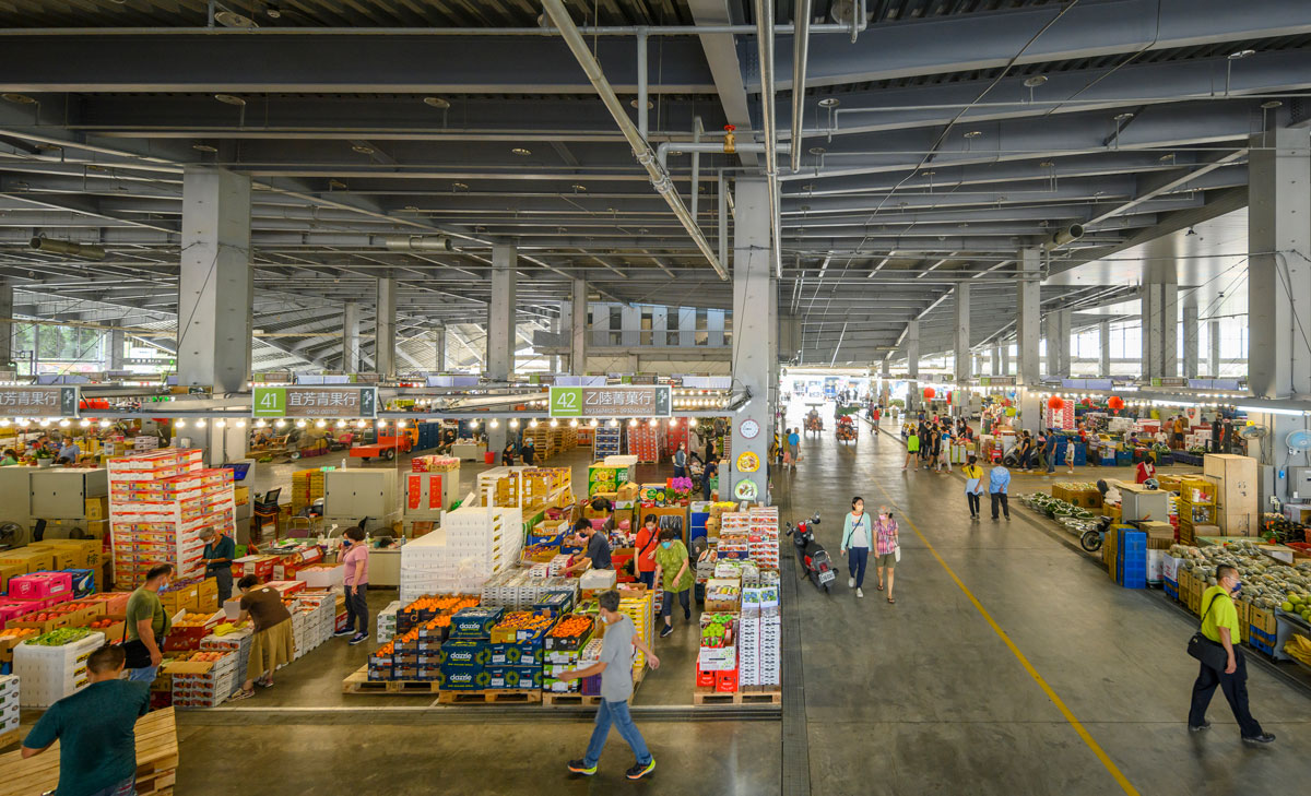 新化果菜市場內部空間