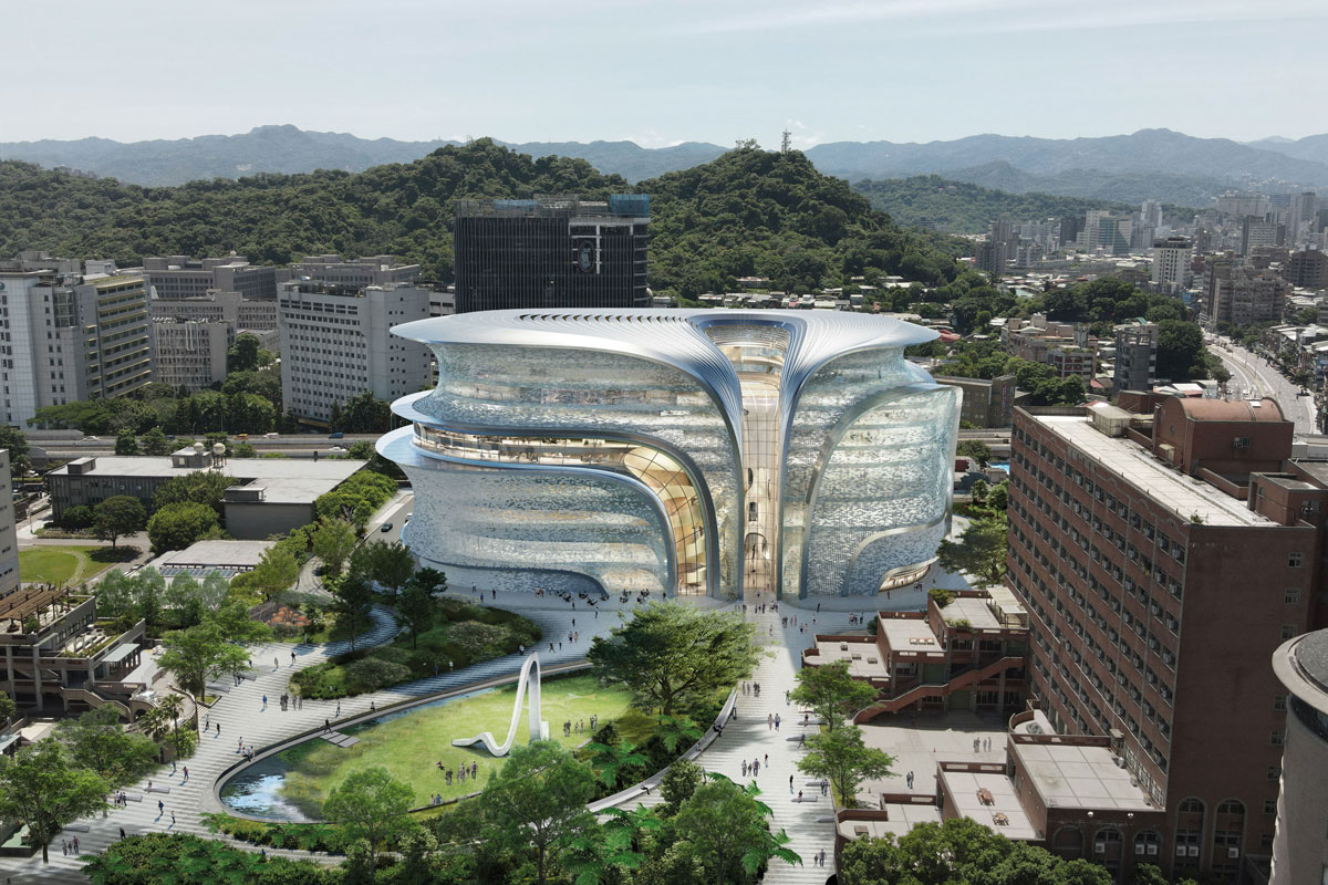 台灣大學藝文大樓競圖提案/境向聯合建築師事務所+Zaha Hadid Architects | 建築師觀察|FAM 準建手札