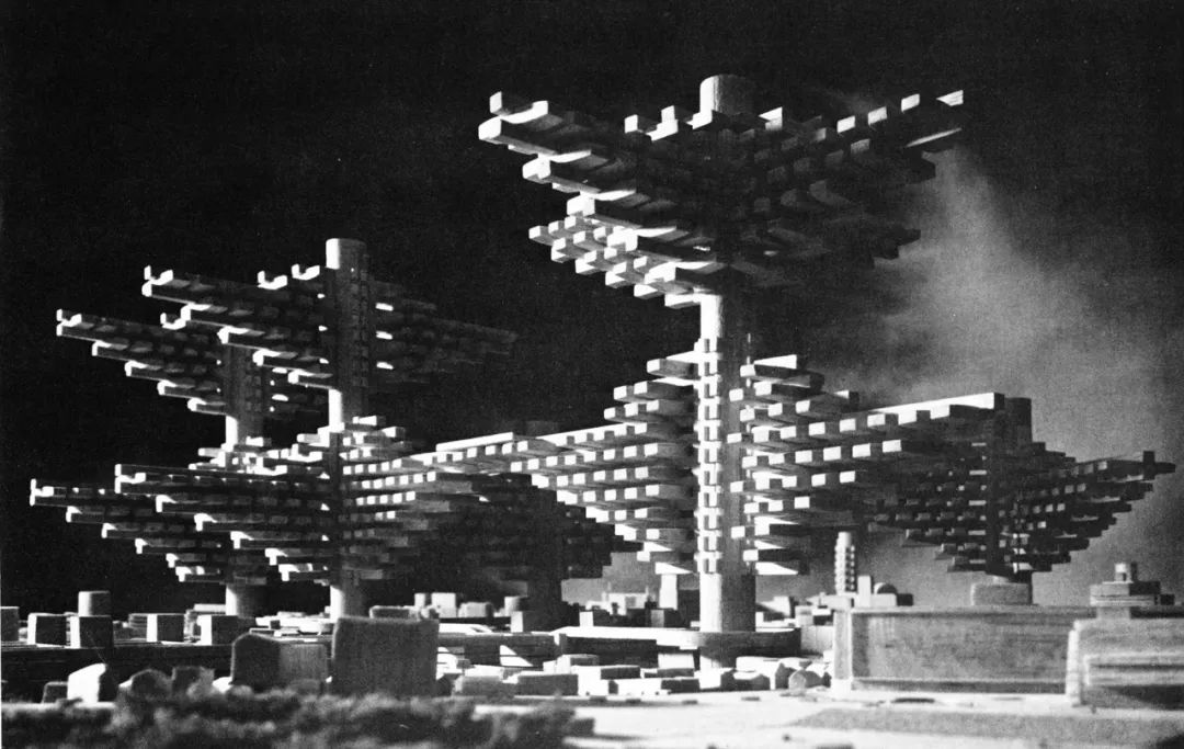 空中城市City in the Air, IV, 1962/磯崎新(Arata Isozaki)