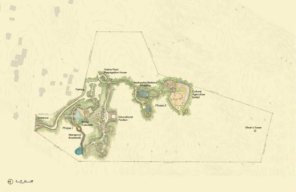 Leon Levy Native Plant Preserve原生植栽保護區基地平面圖 Plan